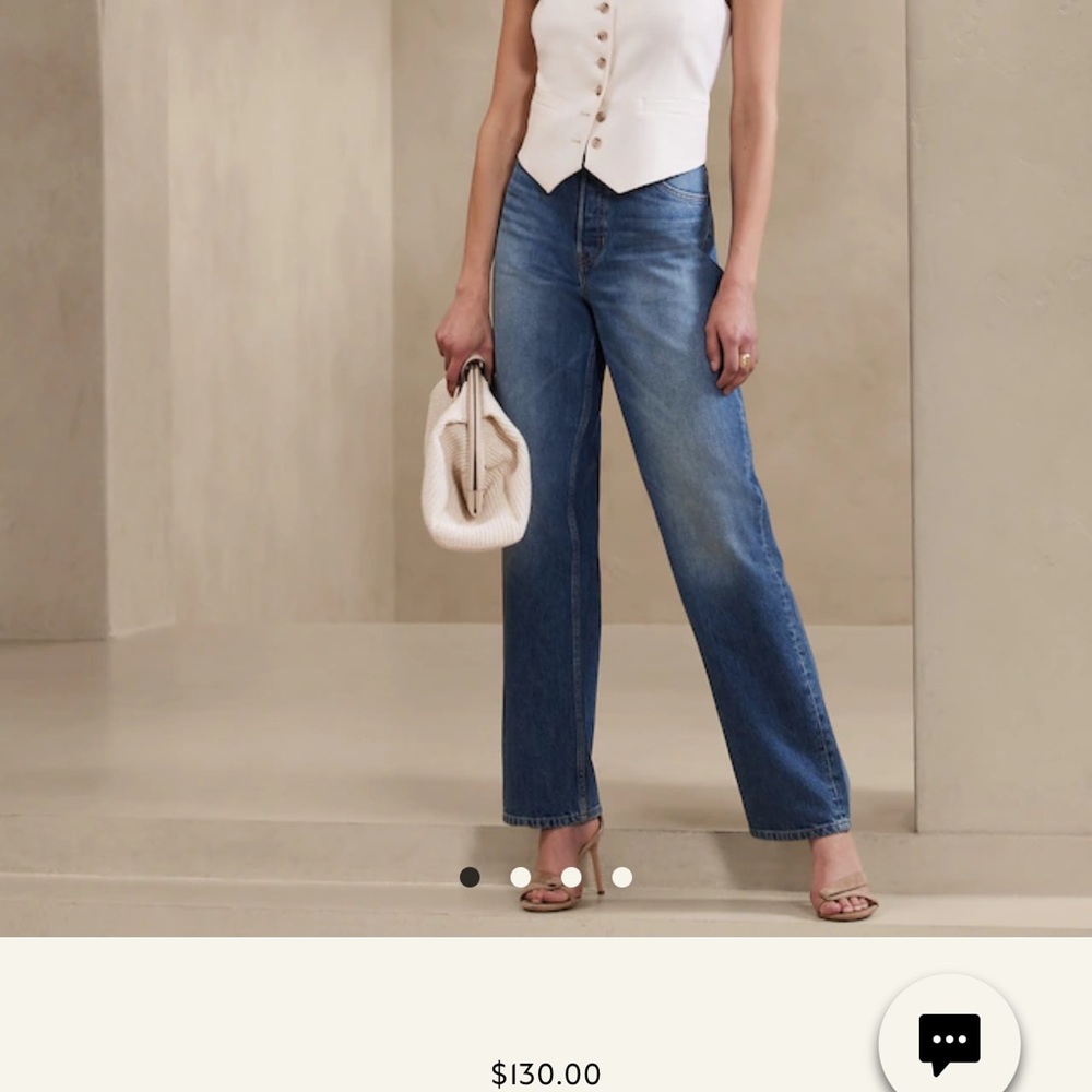 BANANA REPUBLIC straight leg jeans / mid rise jeans / BR jeans
